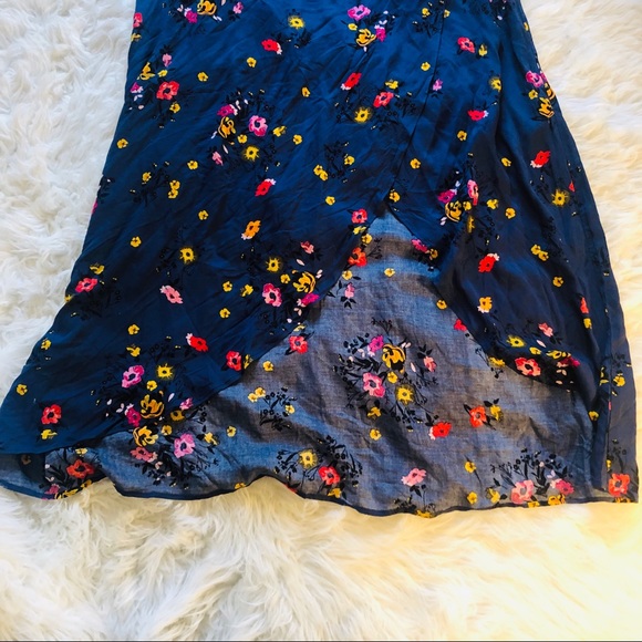 EXPRESS Floral Wrap Front Maxi Skirt Sz XL - Picture 5 of 11
